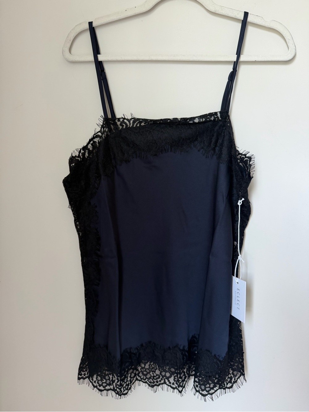 Navy blue Black Lace Camisole tank top